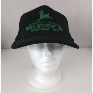 George Nothing Runs Like A Deere Wells Implement Maysville Snapback Baseball Cap
